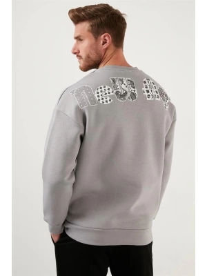 New Age Sırt Baskılı Üç İplik Sweatshirt