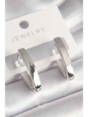 Pirinç Gümüş Renk Kadın Küpe