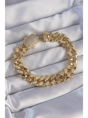 Vip Seri Gurmet Zirkon Taşlı Gold Renk Bileklik