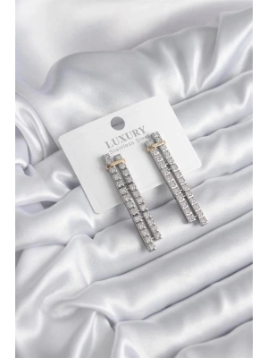 VIP Seri Zirkon Taşlı Su Yolu Kadın Küpe