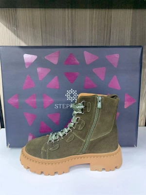 Z322412 Deri Bayan Fermuarlı Bot