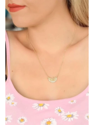 Zirkon Taşlı Bayan Kolye