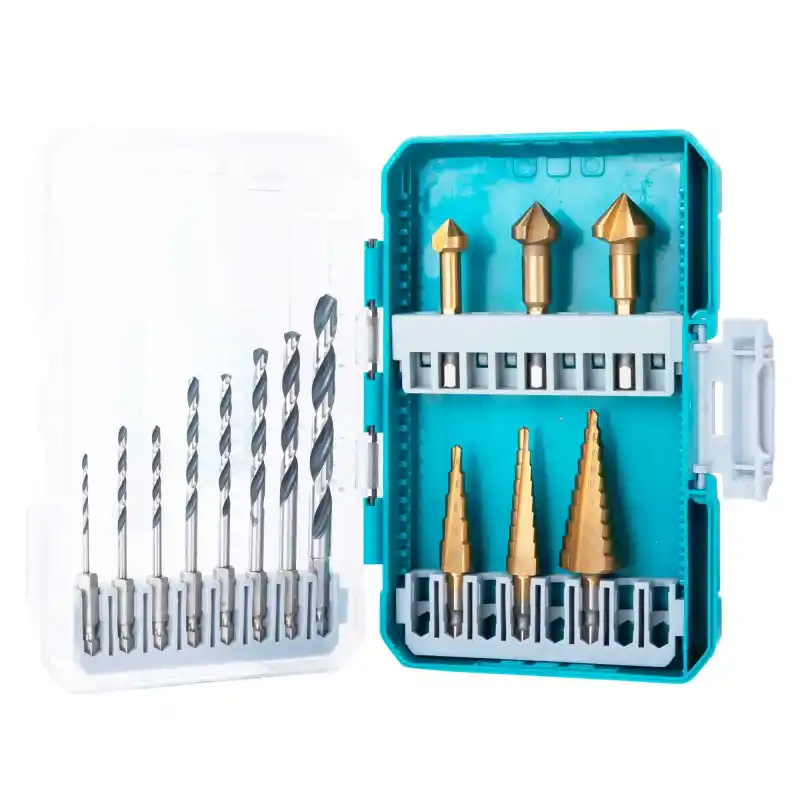 Total TACSDL61401 14 parça Hss Matkap Ucu ve Kademeli Uç Seti