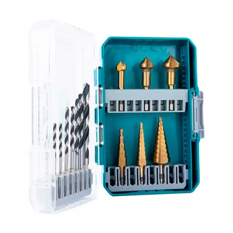 Total TACSDL61401 14 parça Hss Matkap Ucu ve Kademeli Uç Seti