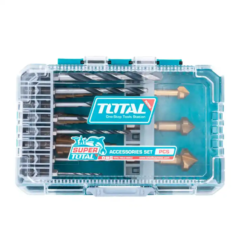 Total TACSDL61401 14 parça Hss Matkap Ucu ve Kademeli Uç Seti