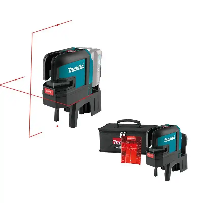 Makita SK106DZ Akülü 4 Nokta Kırmızı Çapraz Çizgi Lazeri