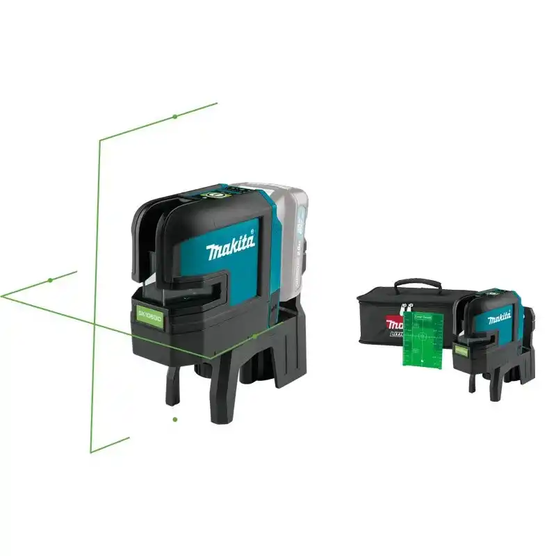 Makita SK106GDZ Akülü 4 Nokta Yeşil Çapraz Lazer Hizalama