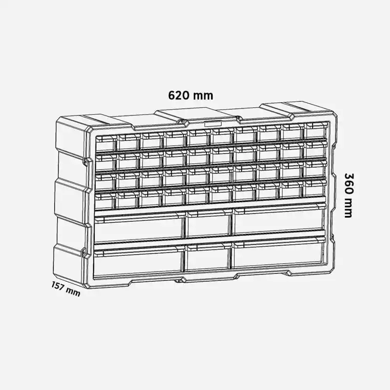 46LRtrmax RCA6017 46lı Modüler Monoblok Çekmece Seti