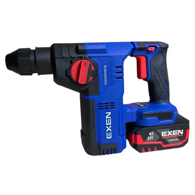 Exen EN 304 Akülü Darbeli Matkap, Somun Sökme, Avuç Taşlama Seti