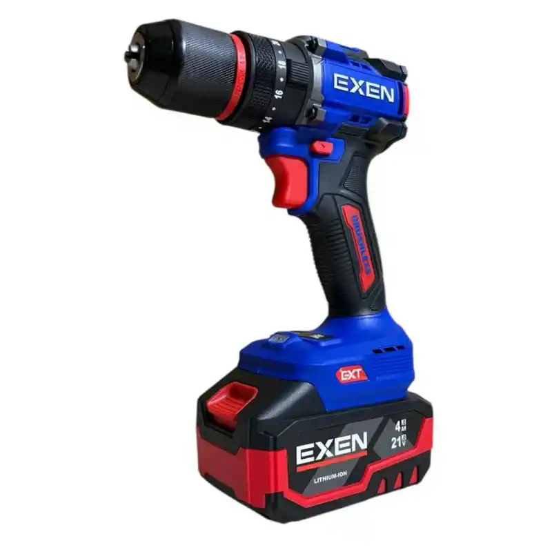 Exen EN 404 Akülü Darbeli Matkap, Somun Sökme, Avuç Taşlama, Kırıcı Delici Seti
