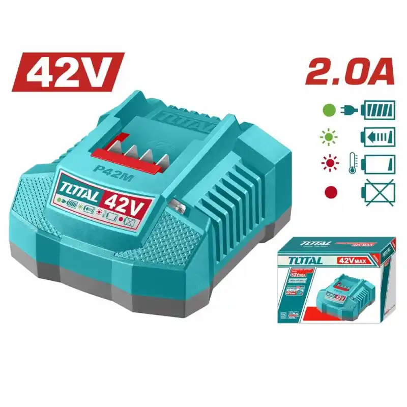 Total TFCLI42021E Yedek Akü Şarj Aleti 42V 2.0A