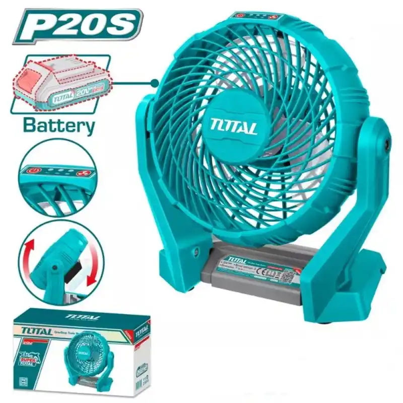 Total TFALI2007 Solo Akülü Taşınabilir Vantilatör Fan