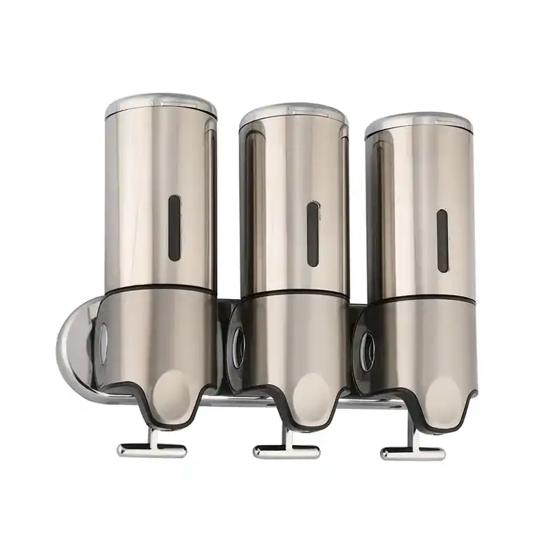 Genesit GS500T Manuel Üçlü Alttan çekmeli Sıvı Sabunluk | Krom