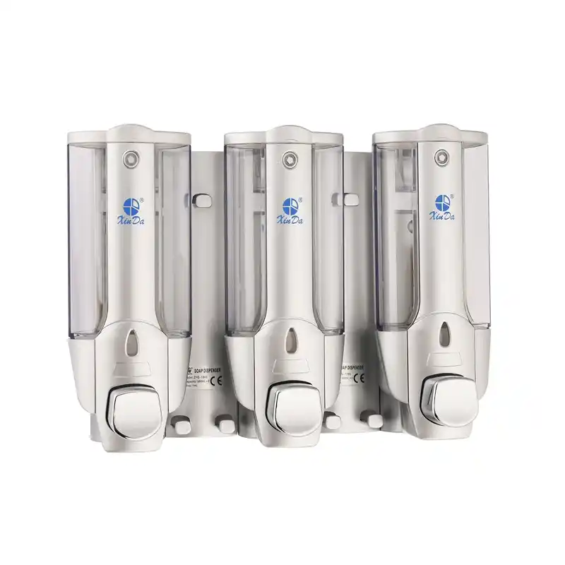 Xinda ZYQ138T Gümüş Manuel Üçlü Sıvı Sabun Verici