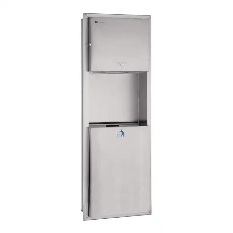 Xinda GSG63AH-R Sıva Altı Manuel Kağıt Havluluk ve Çöp Kovası Kombinasyonu