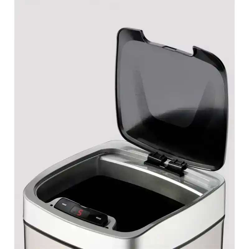 Xinda GSC9 Sensörlü Paslanmaz Çelik 9 Lt Çöp Kovası