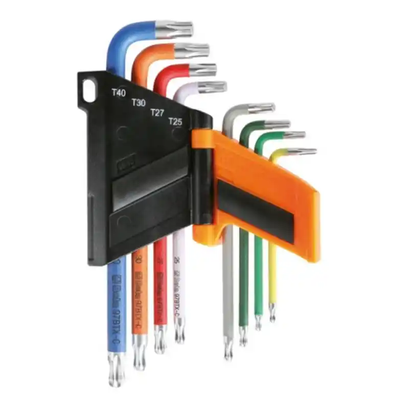 Beta 97BTX-C/SC8 Renk Kodlu Bombeli Torx Allen Takımı