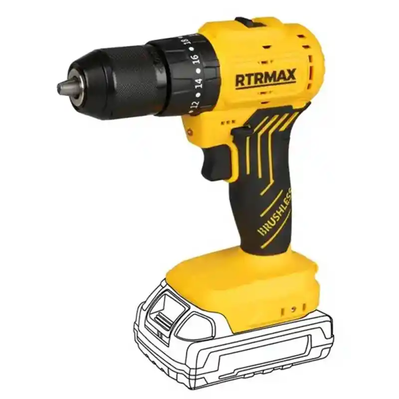 Rtrmax Slion 4Lü Akülü Darbeli Matkap, Vidalama, Kırıcı Delici, Avuç Taşlama Seti