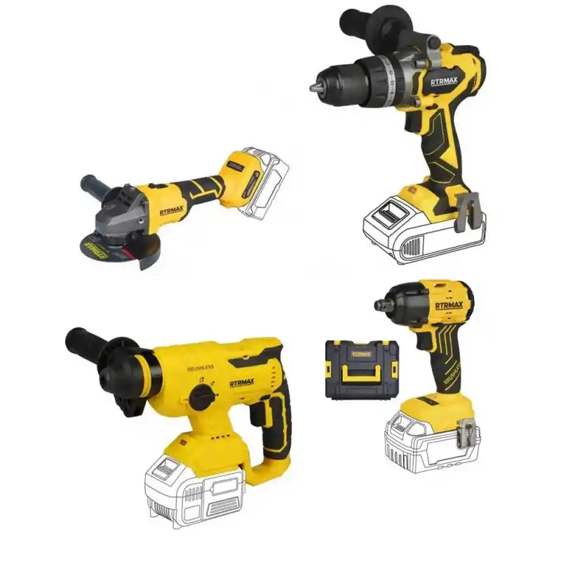 Rtrmax Set45 X-Lion 4’lü Akülü Alet Seti