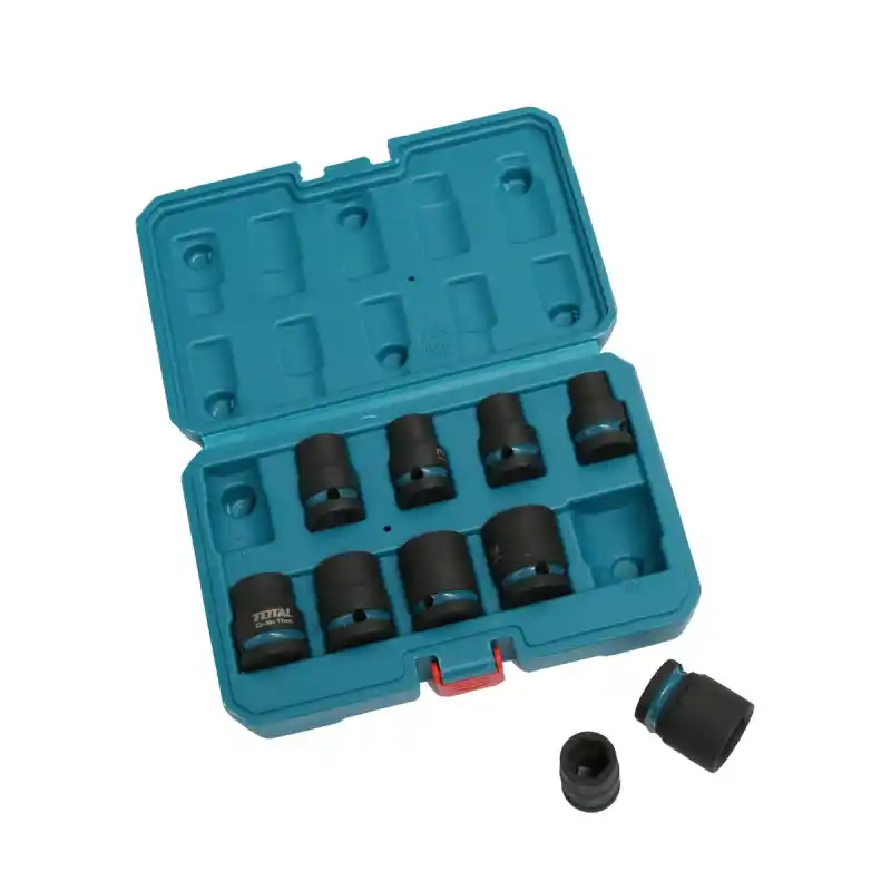 10 PARÇA 1/2” ALTI KÖŞE DARBELİ LOKME SETİ