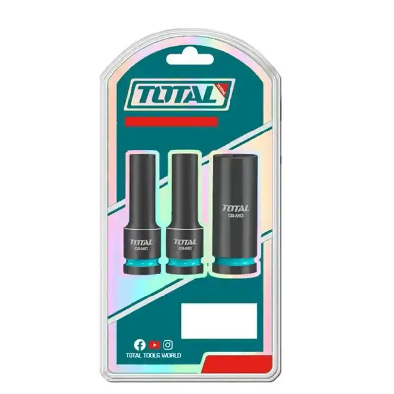 Total THKISD12042L Altı Köşe Derin Lokma Seti 1/2 3 Parça