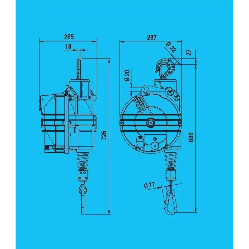 Tecna 9444 80-100kg 3mt Havalı Balanser