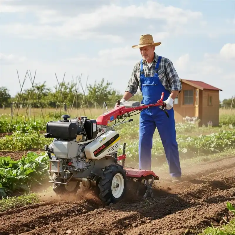 Kama KDT910C Dizel Çapa Makinası ve Alt Çapa Grubu