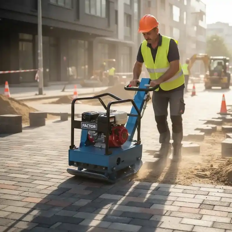 Factor CZK20HS Honda GX160 Motorlu İleri Geri Kompaktör