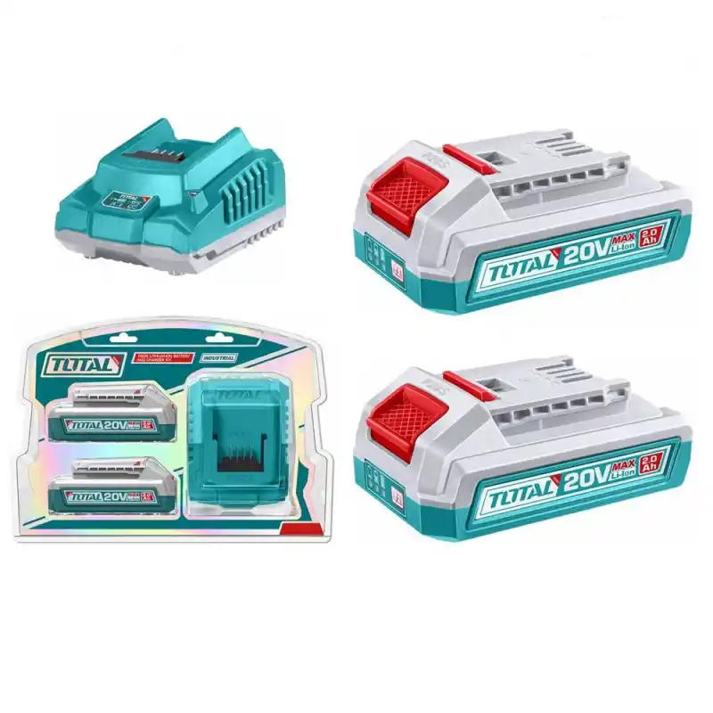 Total TFBCPK2212E P20S 2x2.0Ah Akü ve Şarj Cihazı Seti