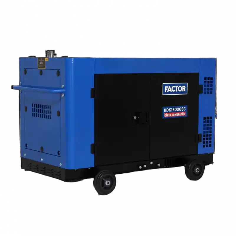 Factor KDK15000SC Dizel Kabinli Monofaze Jeneratör 15 kVA