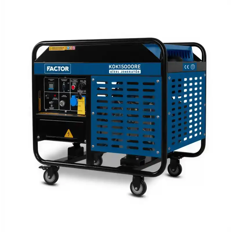 Factor KDK15000RE Dizel Monofaze Jeneratör 15Kw