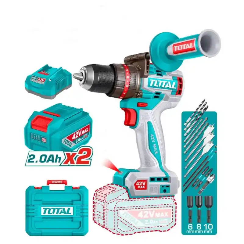 Total TIDLI429982E Akülü Darbeli Matkap 42V