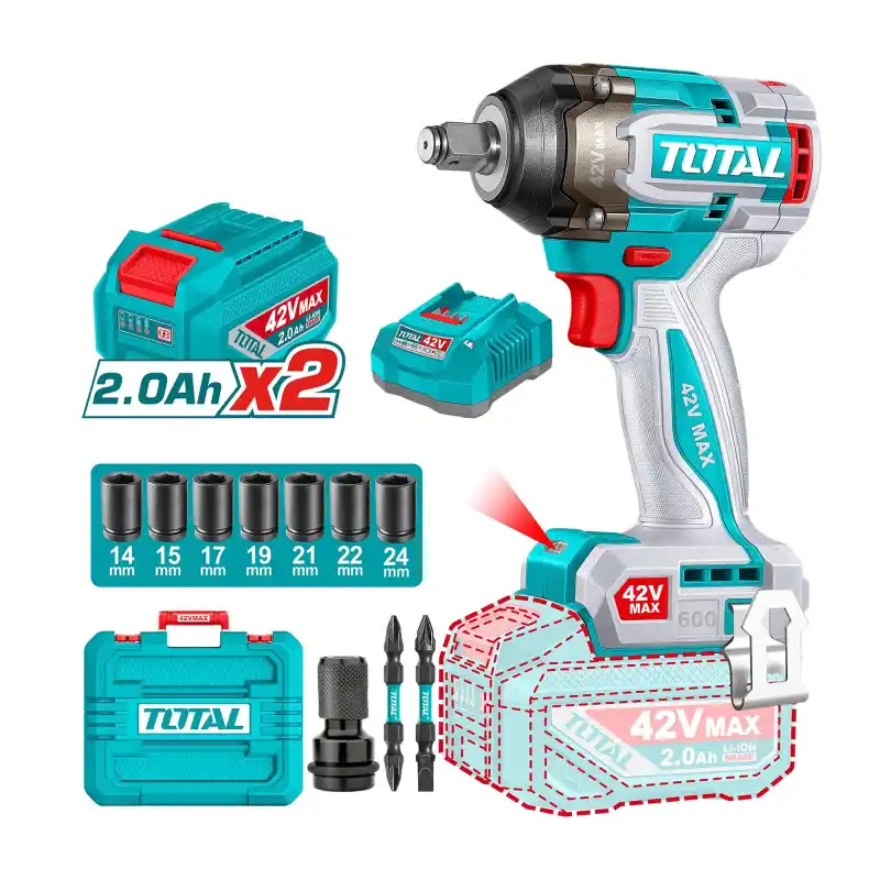 Total TIWLI42602E Akülü Somun Sıkma Sökme 600Nm