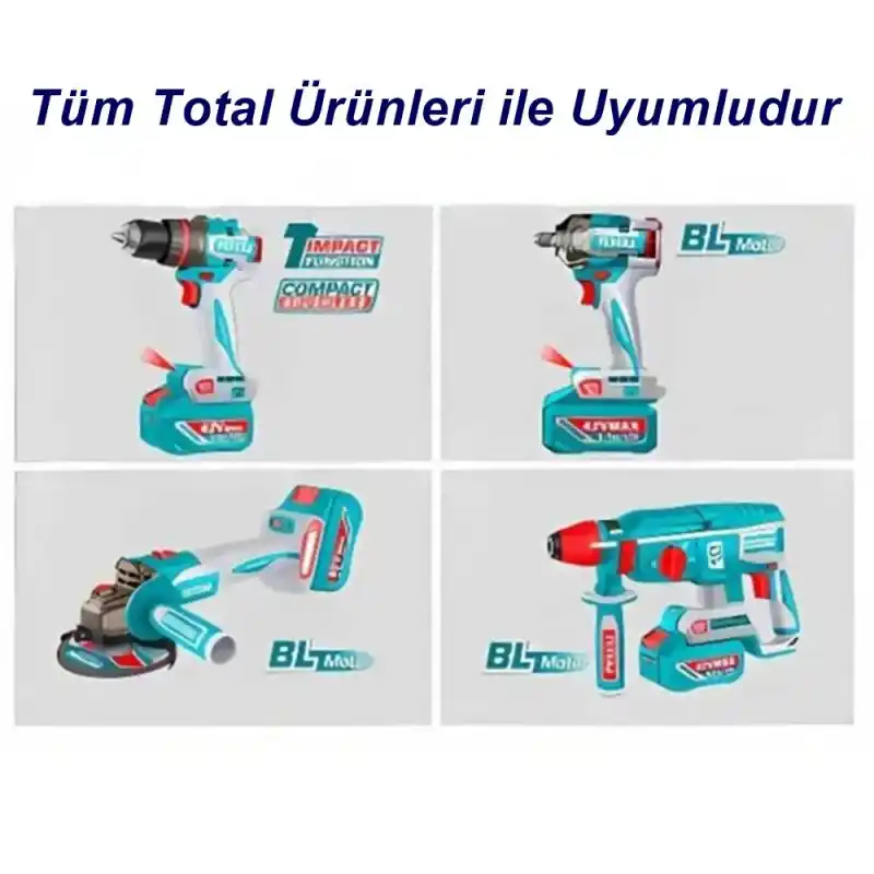 Total TFBLI42201E 42V 2.0Ah Yedek Batarya Akü