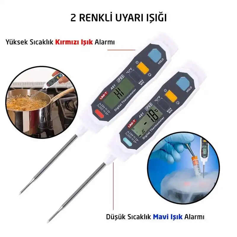 Uni-t A61 Gıda Sıcaklık Ölçer Dijital Termometre