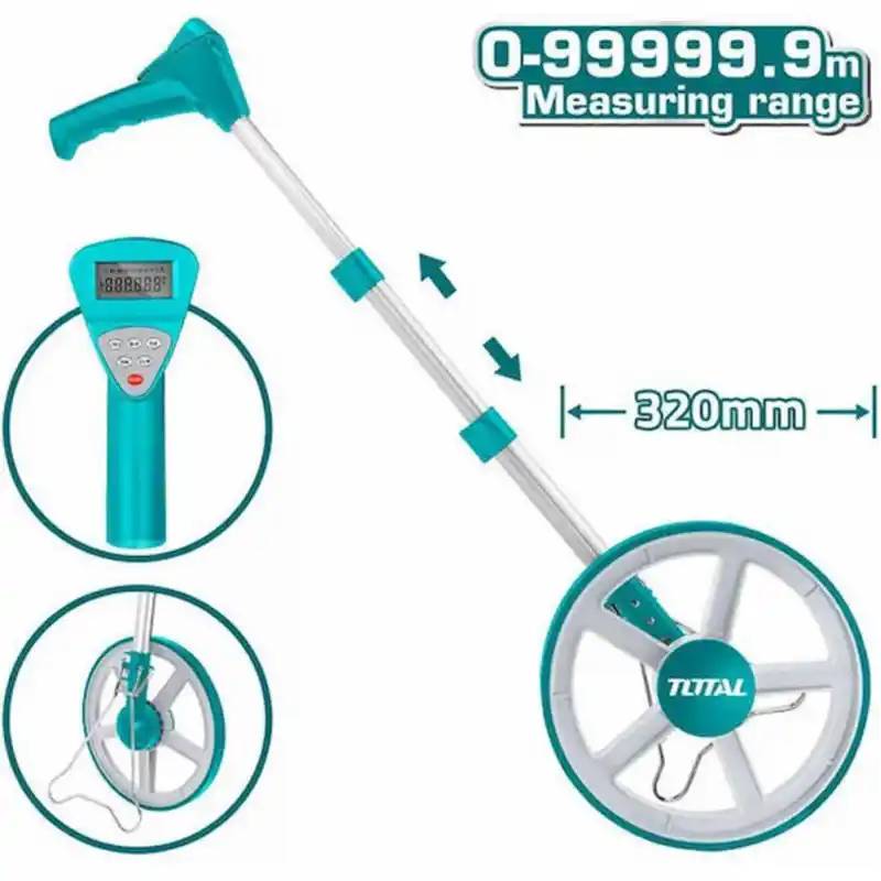 Total TMT19923 Dijital Tekerlekli Arazi Ölçer Yol Metresi