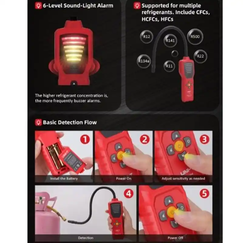 Uni-t UT336A Soğutucu Gaz Kaçak Dedektörü