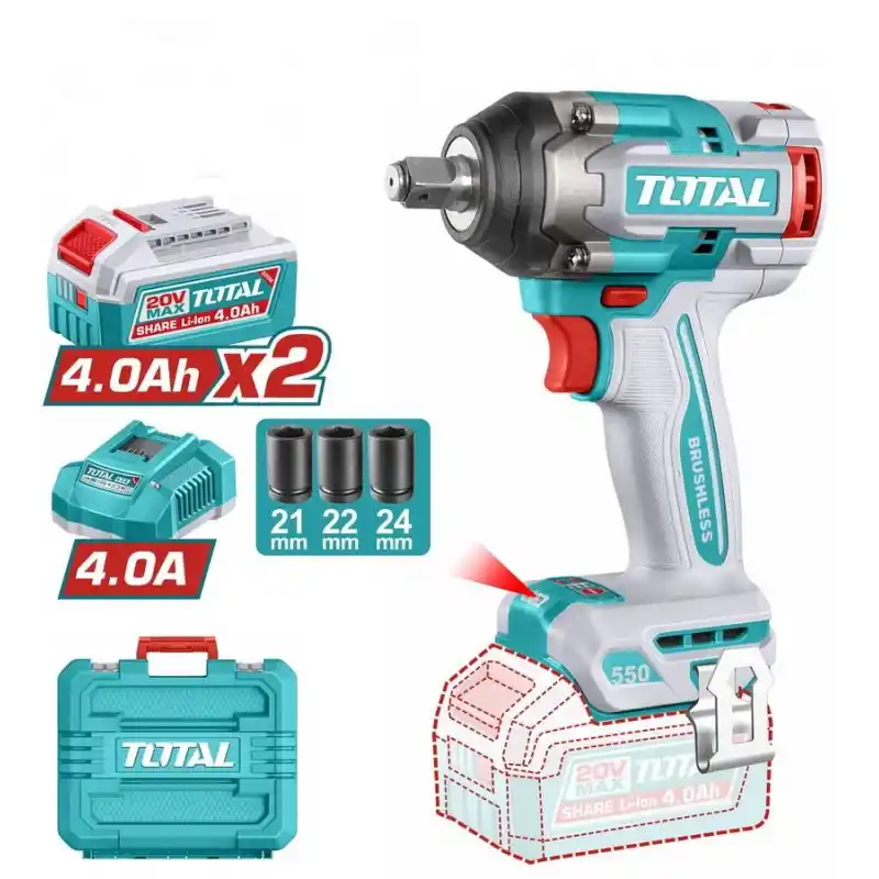 Total TIWLI2055E Akülü Somun Sıkma Sökme 550Nm