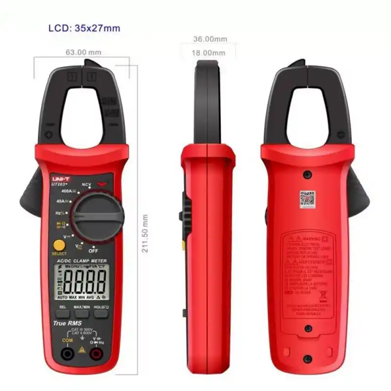 Uni-t UT203+ Dijital True RMS Pens Ampermetre
