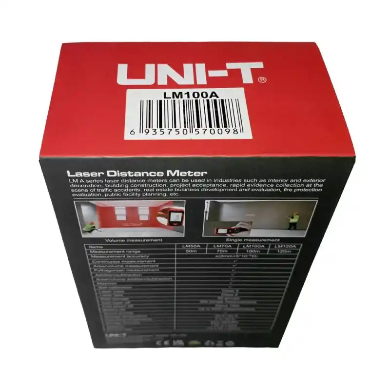 Uni-t LM100A Lazer Metre Mesafe Ölçer 100 Metre