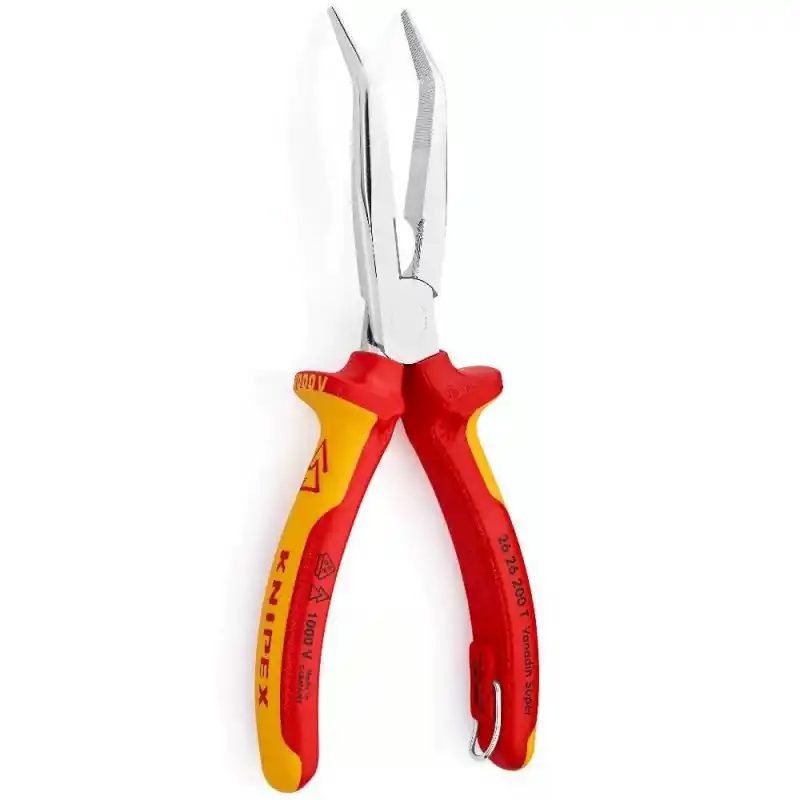 Knipex 26 26 200 T VDE Eğri Ağız Kargaburun 200 mm