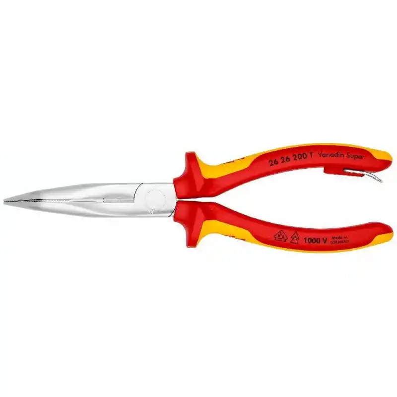 Knipex 26 26 200 T VDE Eğri Ağız Kargaburun 200 mm