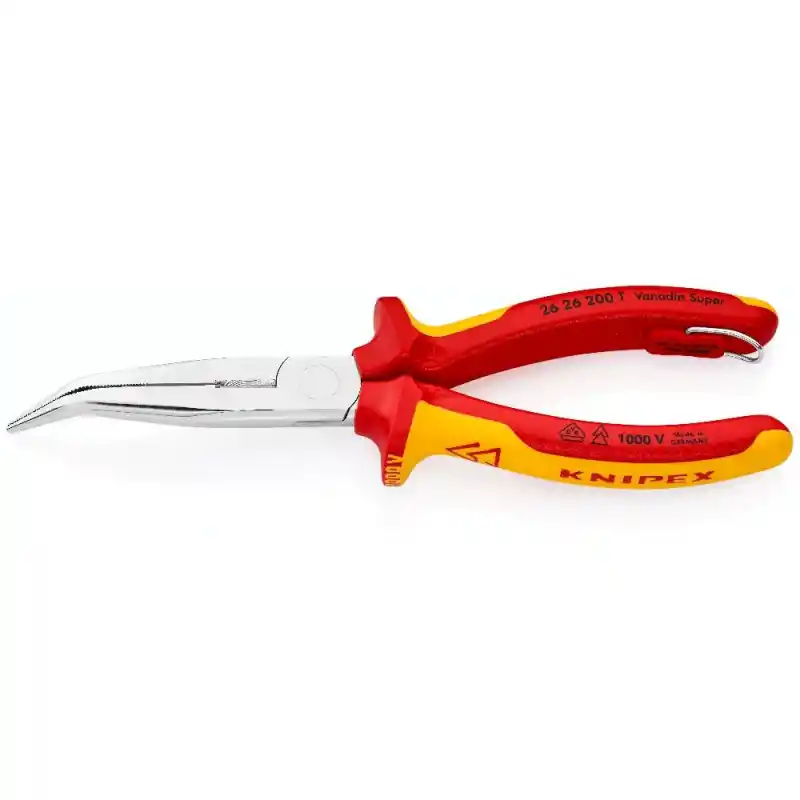 Knipex 26 26 200 T VDE Eğri Ağız Kargaburun 200 mm