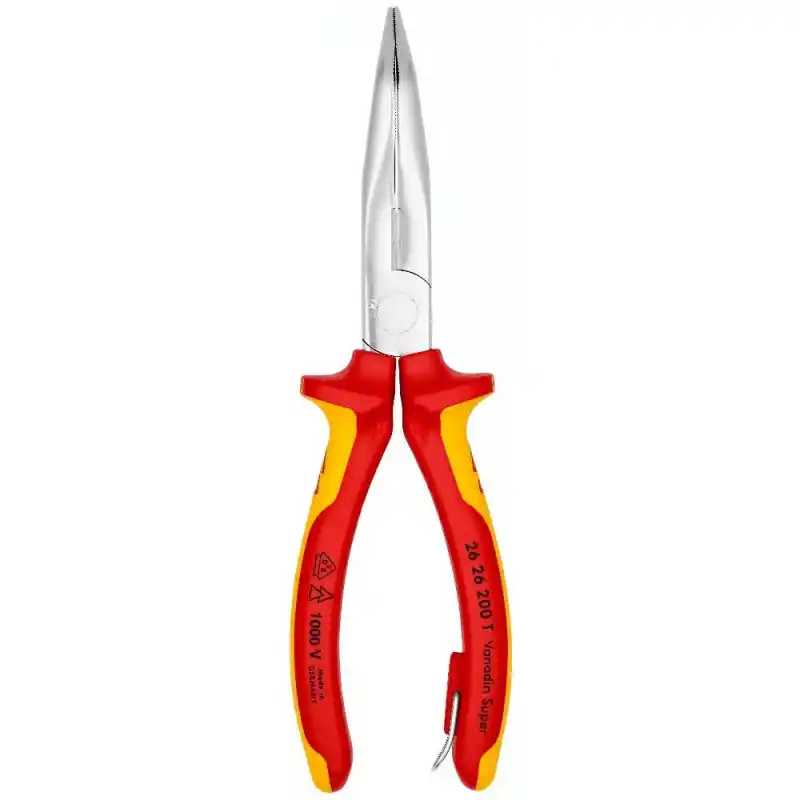 Knipex 26 26 200 T VDE Eğri Ağız Kargaburun 200 mm