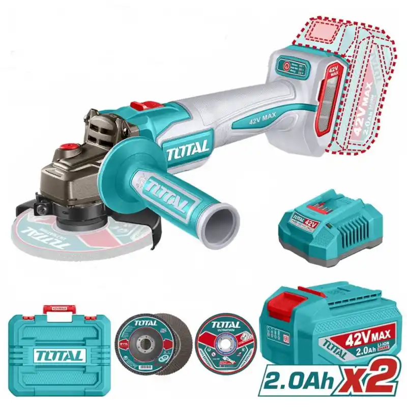 Total TAGLI4108112E Akülü Avuç Taşlama 115 mm 42V