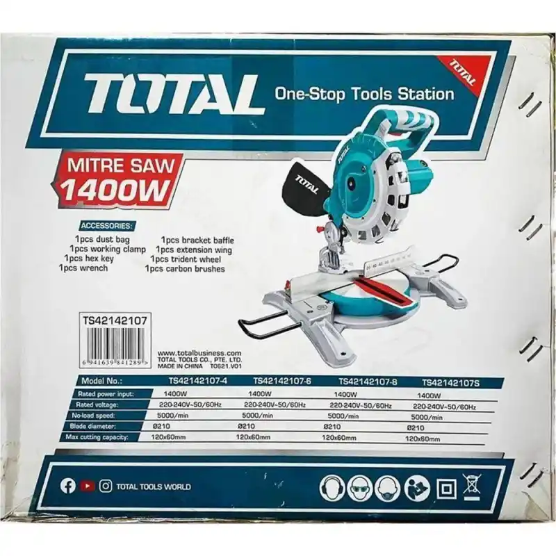 Total TS42142107 Gönye Kesme Testere 210 mm