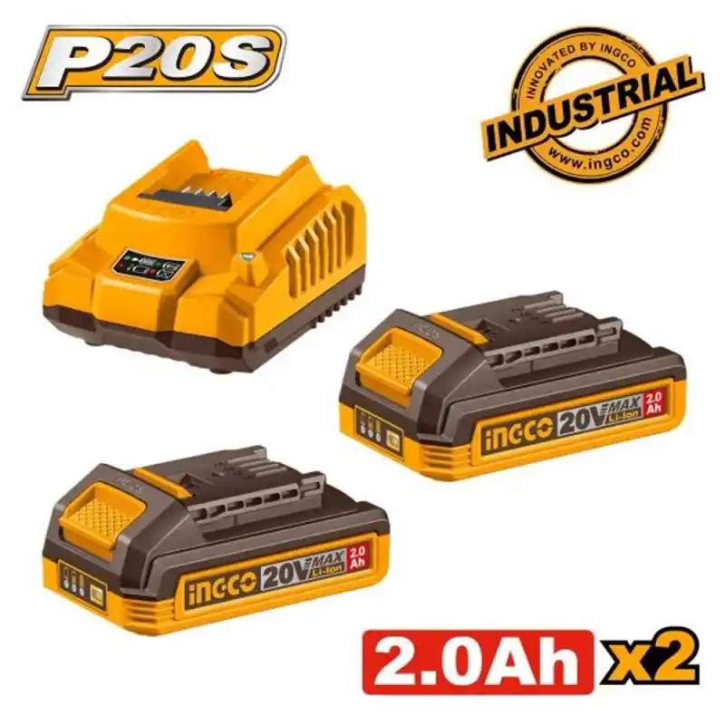 Ingco FBCPK2212E Akü ve Şarj Cihazı Seti 20V 2.0Ah