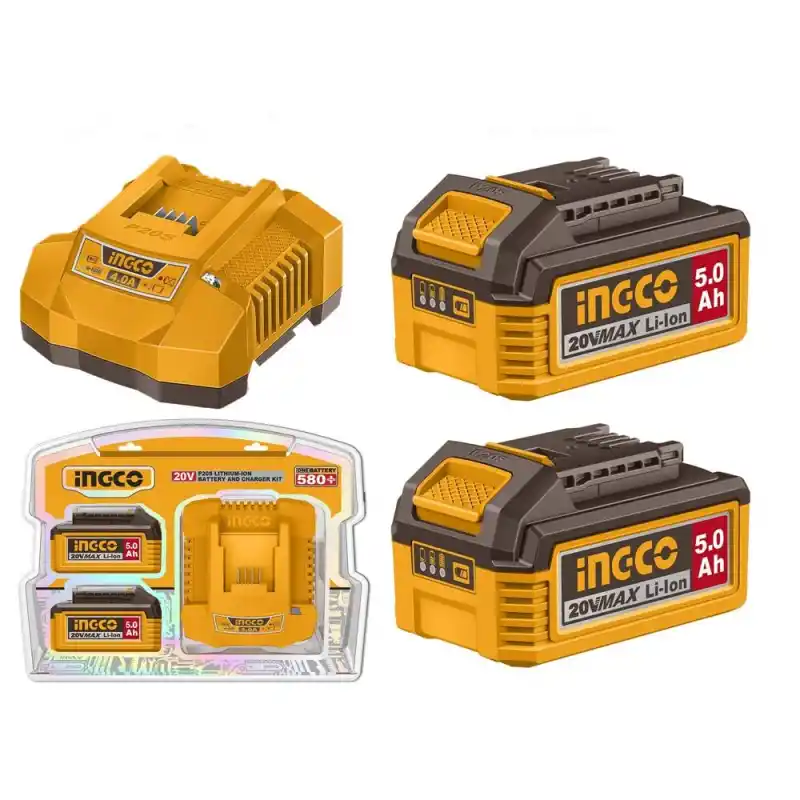 Ingco FBCPK2513E Akü ve Şarj Cihazı Seti 20V 5.0Ah