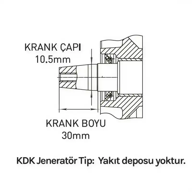 Factor MD295FG Marşlı Konik Jeneratör Tipi 22 Hp Dizel Motor