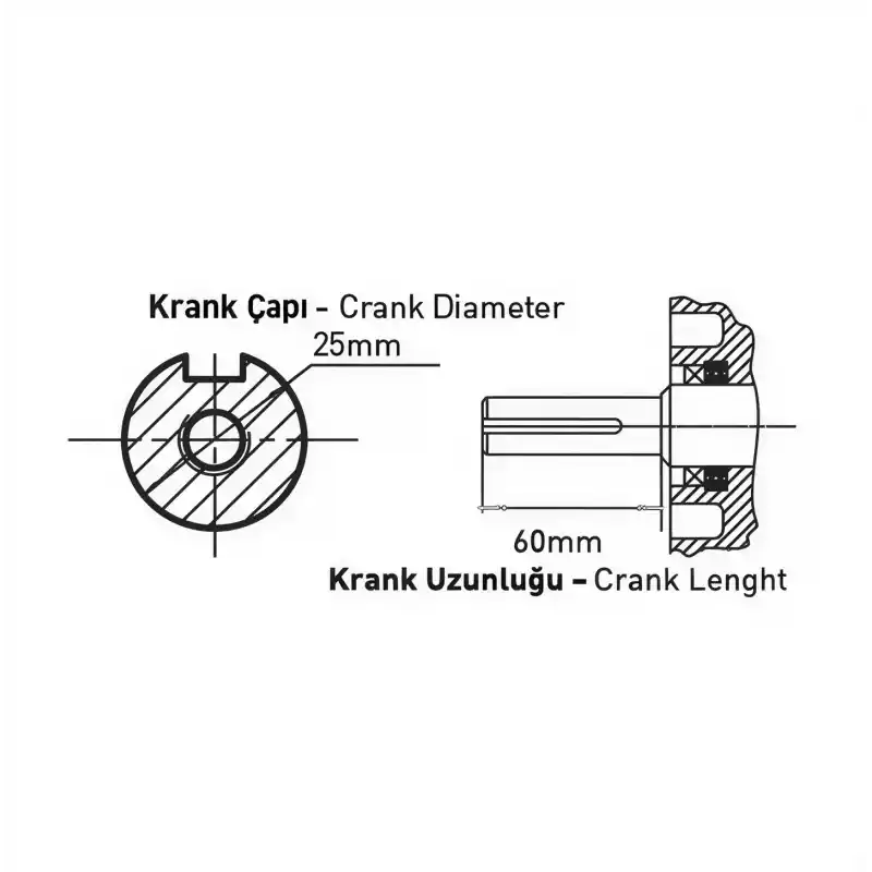 Factor MG460E İpli Marşlı Kamalı 18Hp Benzinli Motor